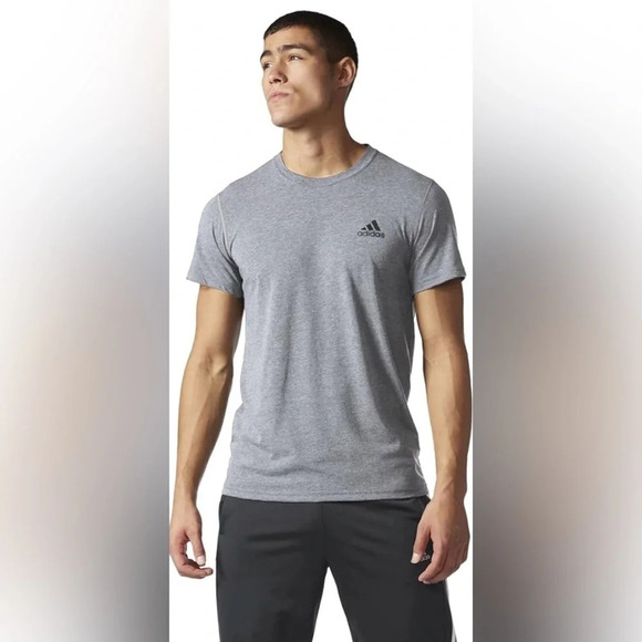 Adidas Men’s Training Ultimate Short Sleeve Tee in Grey Size M - Picture 1 of 8